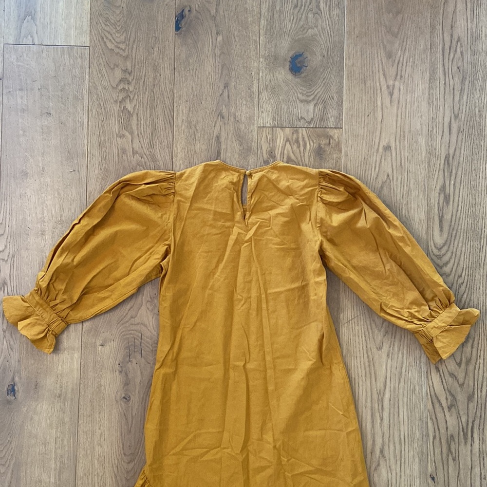 Doen Asymmetrical Rust-Brown Long Sleeve Dress - Picture 12 of 13